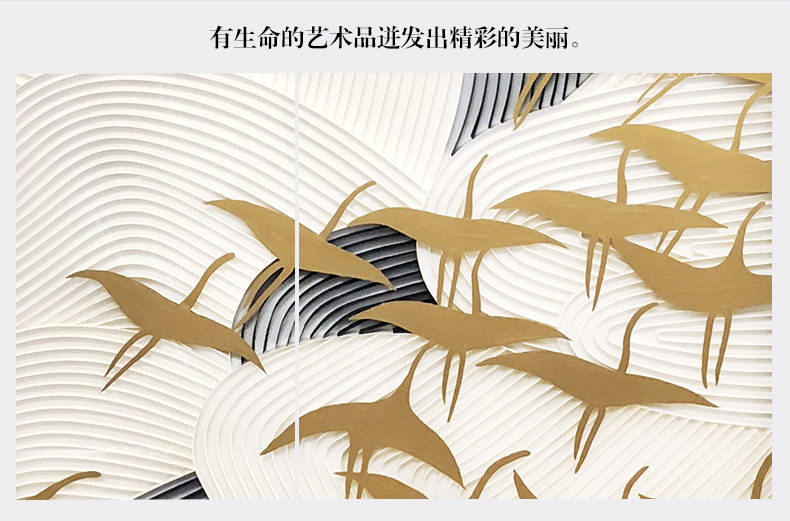 新品輕奢玄關掛畫 實物畫 客廳樣板房裝飾畫 方形純手繪油畫 歸去來兮