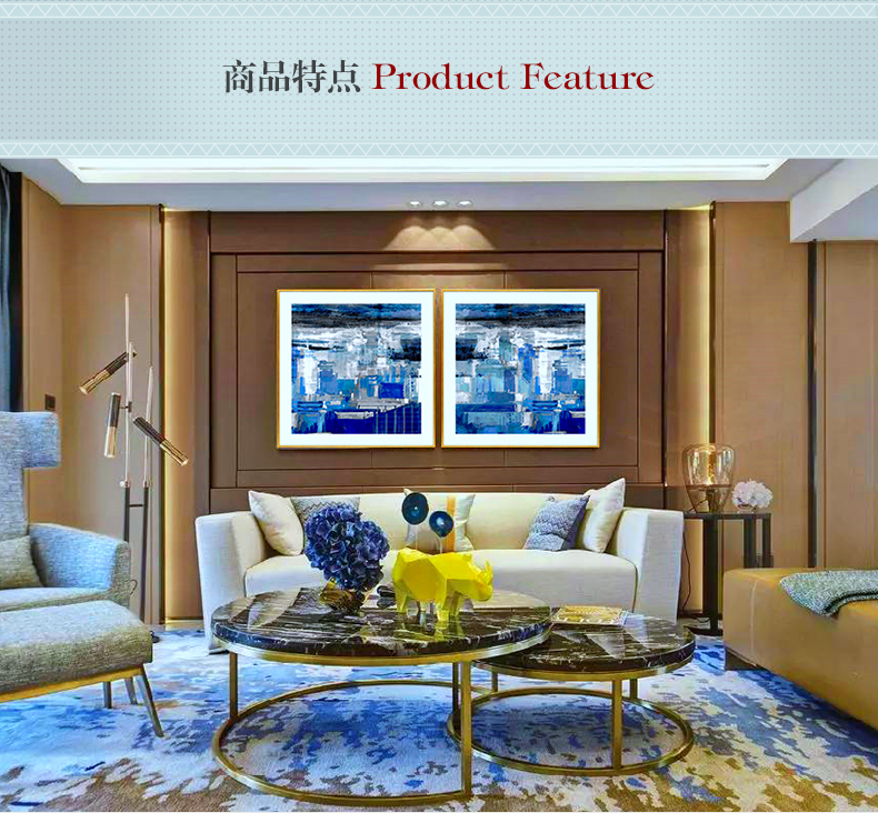 抽象晶瓷工藝畫 客廳裝飾畫 樣板房掛畫 玄關晶瓷畫 純手繪油畫 凌痕