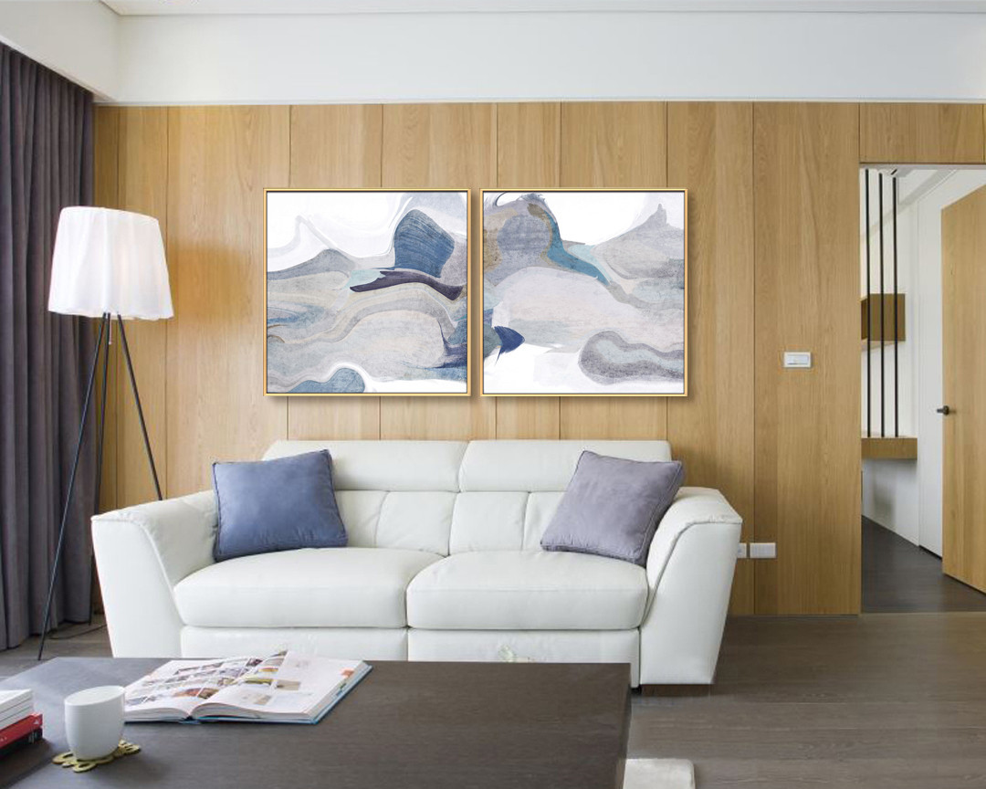 現(xiàn)代簡約抽象系列壁畫 餐廳裝飾畫玄關(guān)掛畫 晶瓷畫 雙拼系列7