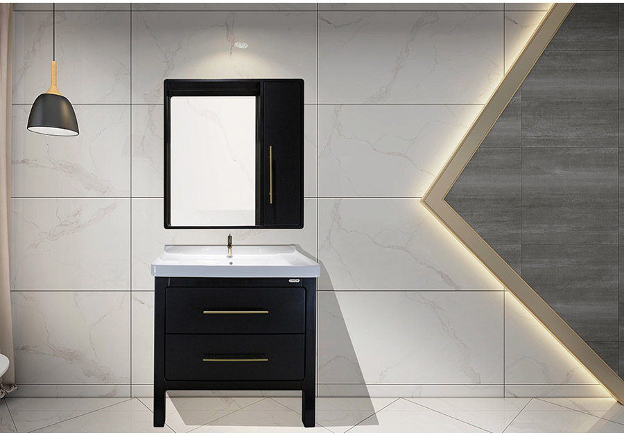 落地式陶瓷浴室柜,現(xiàn)代簡約實(shí)木浴室柜,GOHGOH浴室柜