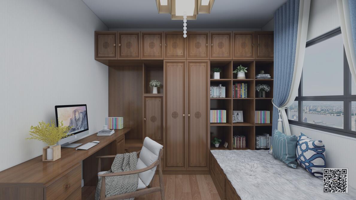 星空梵高榻榻米 美家胡桃木包覆榻榻米 根特時(shí)光·德式-1中式芯板