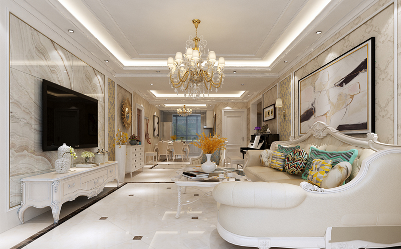 遼陽樓房裝修設(shè)計 簡歐風格