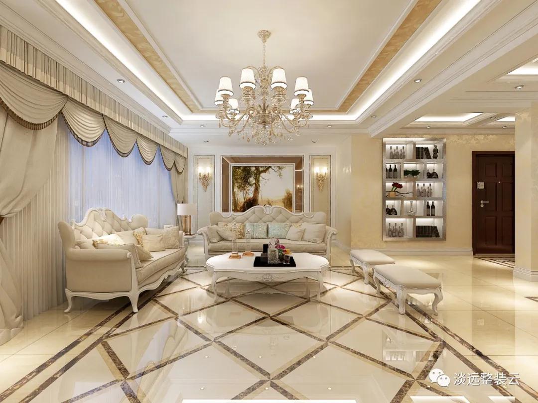 遼陽(yáng)92平米的簡(jiǎn)歐裝修風(fēng)格案例賞析