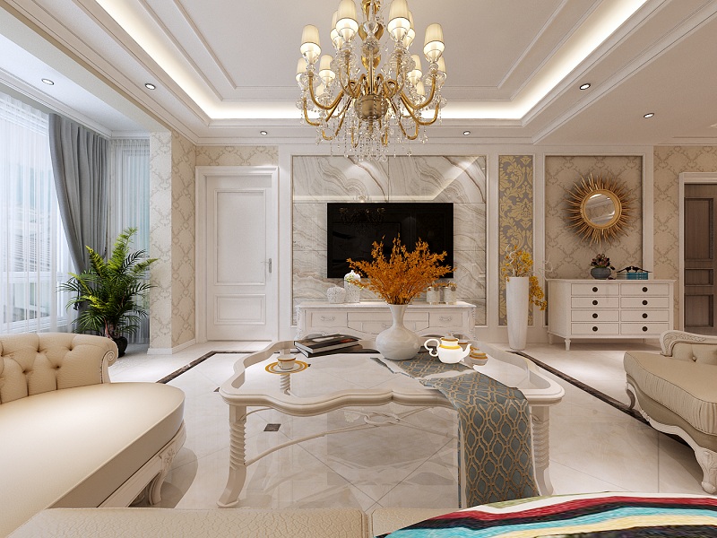 遼陽簡歐式裝修效果案例賞析